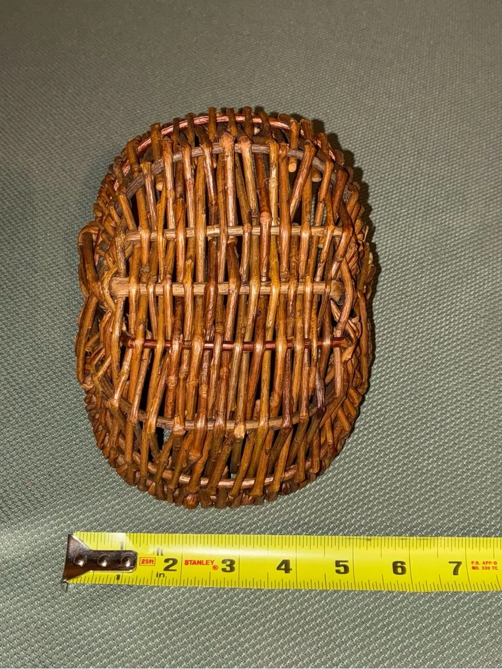 Small Decorative Wicker Basket with Handle